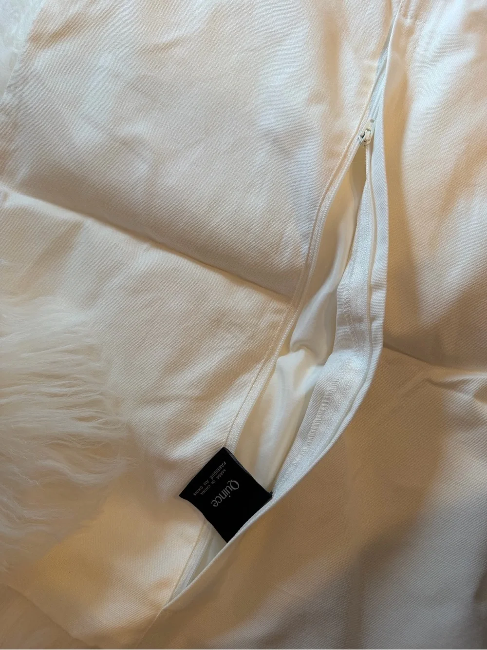 Quince Luxe Mongolian Lamb Pillow Cover 20x20